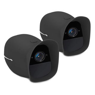 kwmobile 2X Skin Compatible with Arlo Pro/Pro 2 Smart - Silicone Security Camera Case Outdoor CCTV Cover - Black