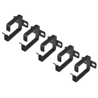 KWMobile Server Rack D-Ring Hooks - 5-Piece Cable Management Set for Network & Power Cords