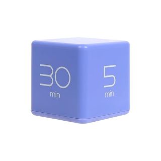 mooas Cube Timer (Violet), Flip Timer Gravity Sensor, Time Management, Productivity Timer Cube Timers Kids ADHD Timer Workout Timer Game Classroom 5, 10, 20, 30 min Timer Setting